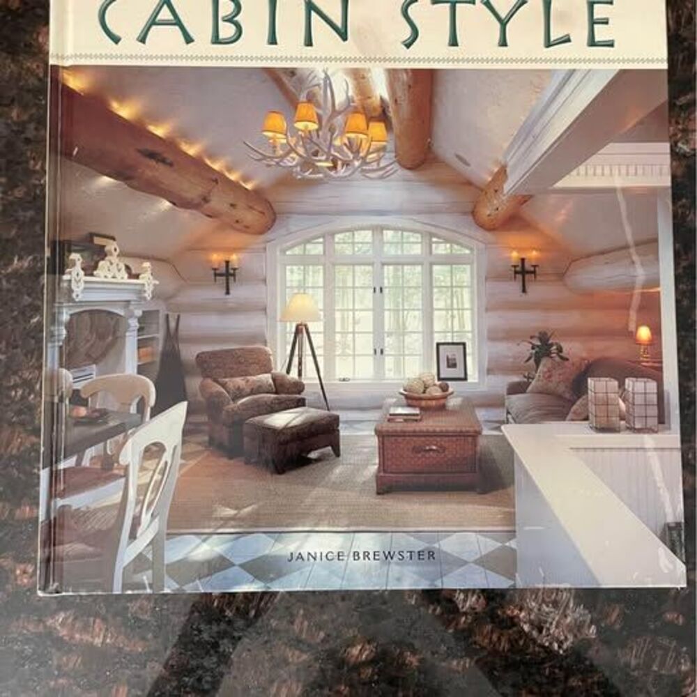 Cabin Style by Janice Brewster ( Hardcover) Giant Book! Log Cabin